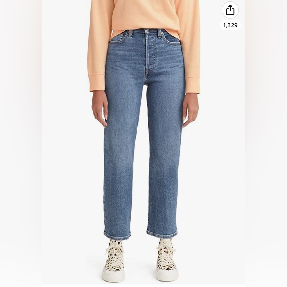Levi's Women's Ribcage Straight Ankle Jeans Size 29 x 27